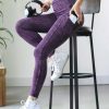 Women * | Best Pirce 42Pops Blackberry Mineral Wash Wide-Waistband Leggings Women