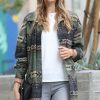 Women * | Best Deal 42Pops Olive Geometric Pocket Shacket Women