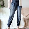 Women * | Budget 42Pops Midnight Chambray Paper-Bag Pocket Joggers Women