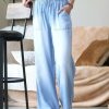 Women * | Promo 42Pops Light Chambray Drawstring Wide-Leg Pocket Pants Women