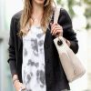 Women * | Best Sale 42Pops Black Drop-Shoulder Button-Front Cardigan Women