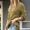 Women * | Best Deal 42Pops Khaki Popcorn Crewneck Balloon-Sleeve Sweater Women