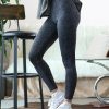 Women * | Flash Sale 42Pops Charcoal Mineral Wash Leggings Women