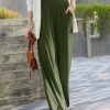 Women * | Outlet 42Pops Army Green Pocket Wide-Leg Pants Women