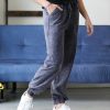 Women * | Flash Sale 42Pops Charcoal Mineral-Wash Drawstring-Waist Pocket Sweatpants Women