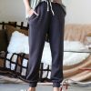 Women * | New 42Pops Ash Gray Drawstring Pocket Sweatpants Women