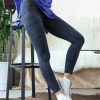 Women * | New 42Pops Blue Gray Mineral Wash Leggings Women