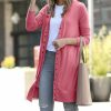 Women * | Buy 42Pops Rose Snap-Front Duster Women