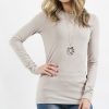 Other * | Discount 42Pops Ash Mocha Crewneck Long-Sleeve Top Women