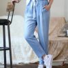 Women * | Top 10 42Pops Sky Chambray Pocket Paper-Bag Pants Women