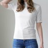 Other * | Hot Sale 42Pops Bone Ribbed Mock Neck Top Women