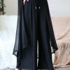 Women * | Discount 42Pops Black Pleated Wide-Leg Pants Women