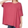 Women * | Outlet 42Pops Rose Oversize Box Tee Women