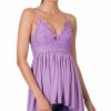 Women * | Budget 42Pops Lavender Lace Adjustable Camisole Women