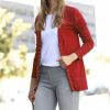 Women * | Cheapest 42Pops Copper Red Snap-Front Cardigan Women