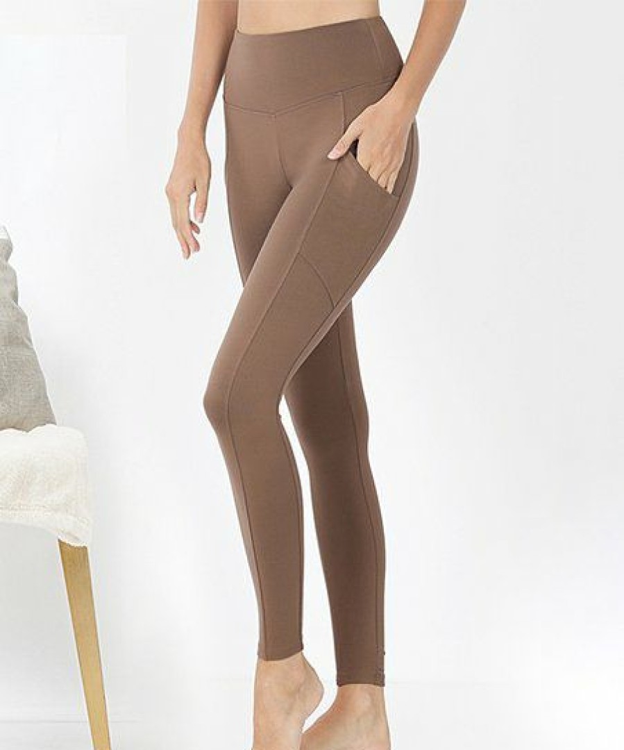 Women * | Best Pirce 42Pops Mocha Leggings Women