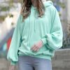 Other * | Best Deal 42Pops Light Green Raglan Hoodie Women