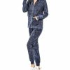 Women * | Coupon 42Pops Sapphire Mineral-Wash Zip-Up Hoodie & Joggers Women