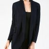 Women * | New 42Pops Navy Pocket Cocoon Open Cardigan Women